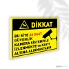 Bu Site 24 Saat Güvenlik Kamera Sistemiyle İzlenmekte ve Kayıt Altına Alınmaktadır