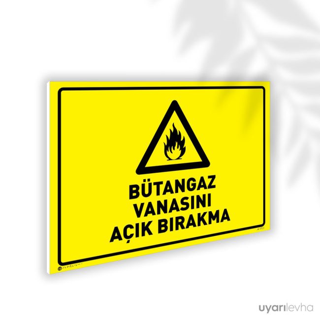 Bütangaz Vanasını Açık Bırakma