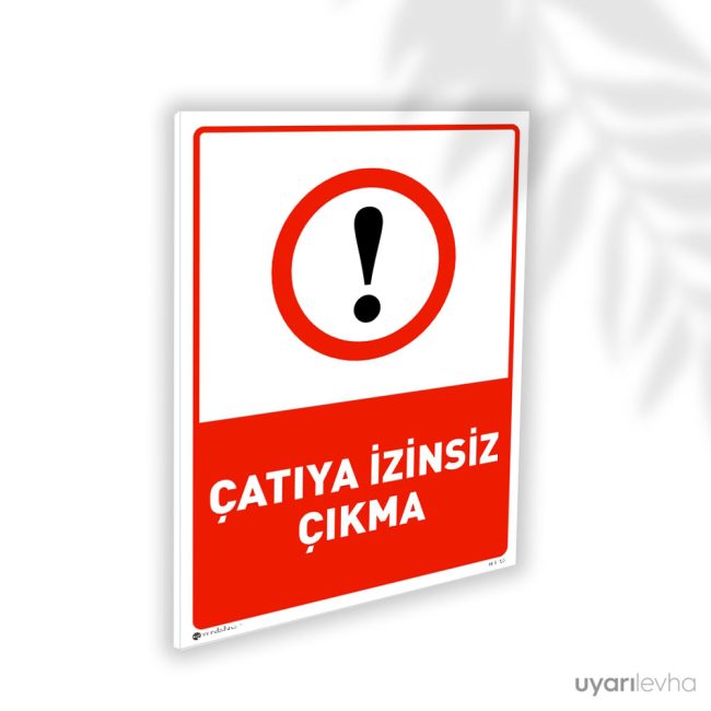 Çatıya İzinsiz Çıkma