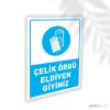 Çelik Örgü Eldiven Giyiniz