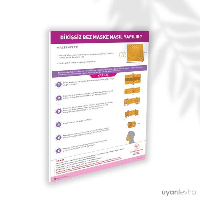 Dikişsiz Bez Maske Nasıl Yapılır