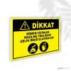 Dönen Cisimler Kesilme Tehlikesi Çelik Örgü Eldiven Giy