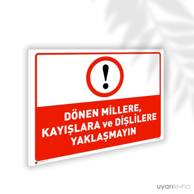 Dönen Millere Kayışlara ve Dişlilere Yaklaşma