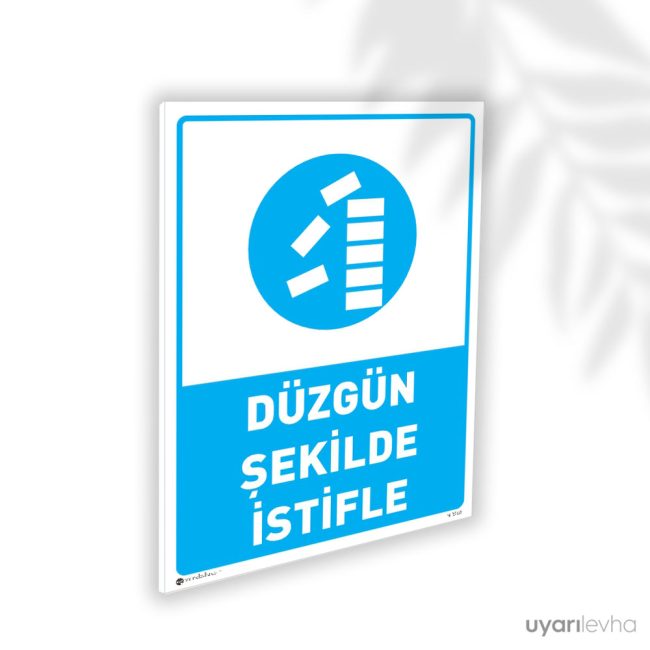 Düzgün Şekilde İstifle