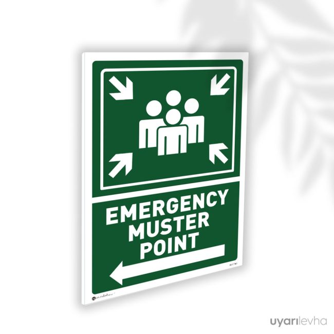 Emergency Muster Point Left Way