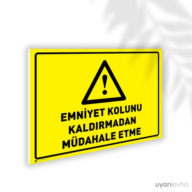 Emniyet Kolunu Kaldırmadan Müdahale Etme