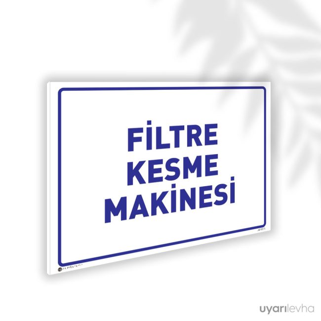 Filtre Kesme Makinesi