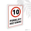 Forklift Hız Sınırı 10KM