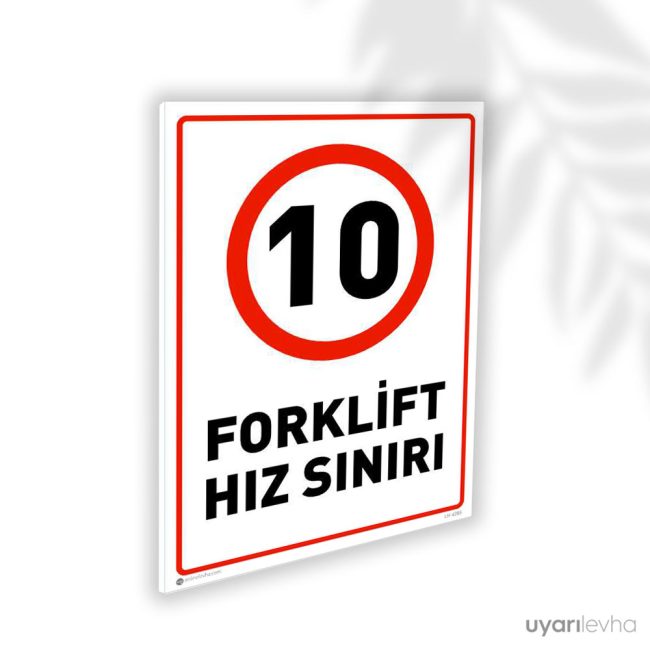 Forklift Hız Sınırı 10KM