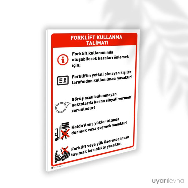 Forklift Kullanma Talimatı