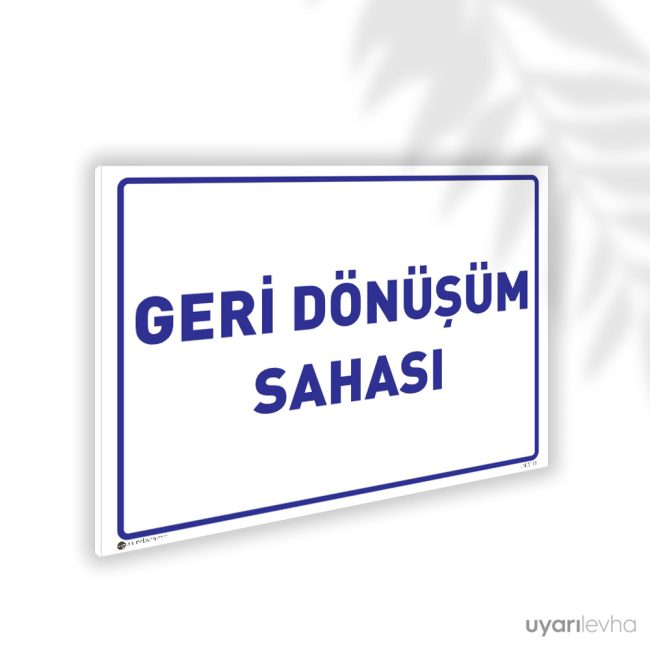 Geri Dönüşüm Sahası