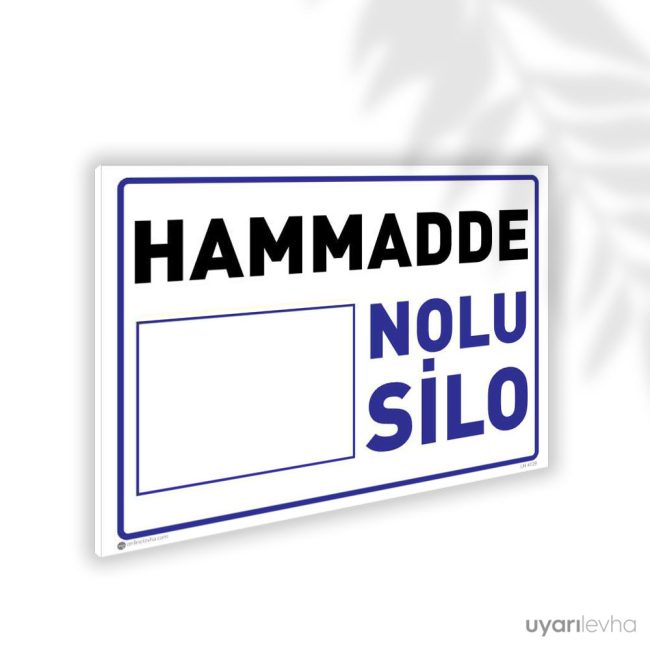 Hammadde Nolu Silo