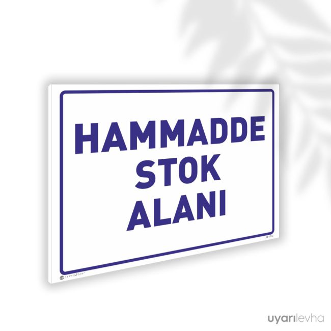 Hammadde Stok Alanı