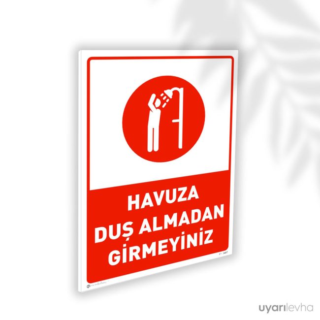 Havuza Duş Almadan Girmeyiniz