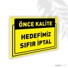 Hedefimiz Sıfır İptal