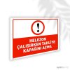 Helezon Çalışırken Tahliye Kapağını Açma