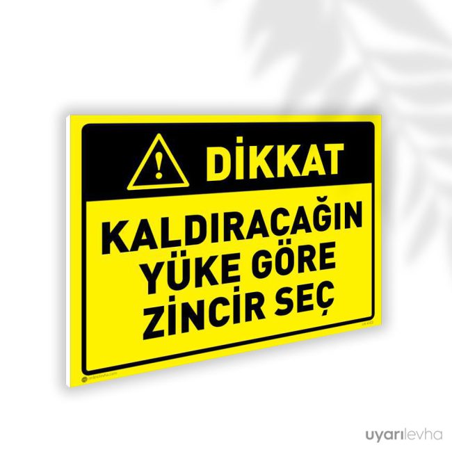 Kaldıracağın Yüke Göre Zincir Seç