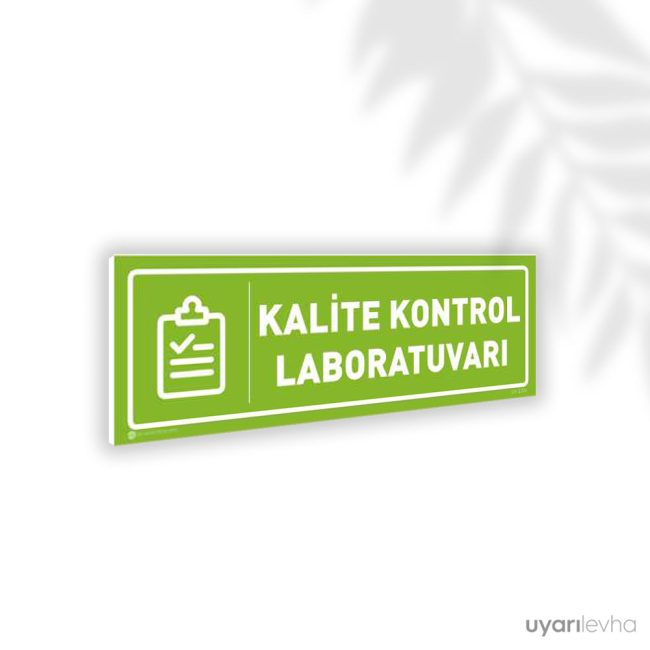 Kalite Kontrol Laboratuvarı Kalite Kontrol Laboratuvarı