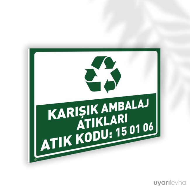 Karışık Ambalaj Atıkları - 15 01 06