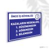 Kazaların Nedeni Düşünemedim Göremedim Bilemedim