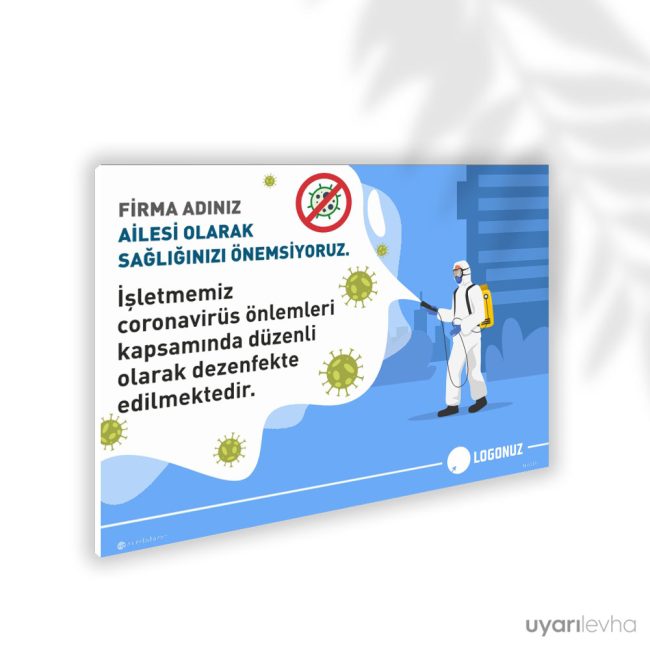 İşletmemiz Korona Virüse Salgını Kapsamında Düzenli Olarak Dezenfekte Edilmektedir