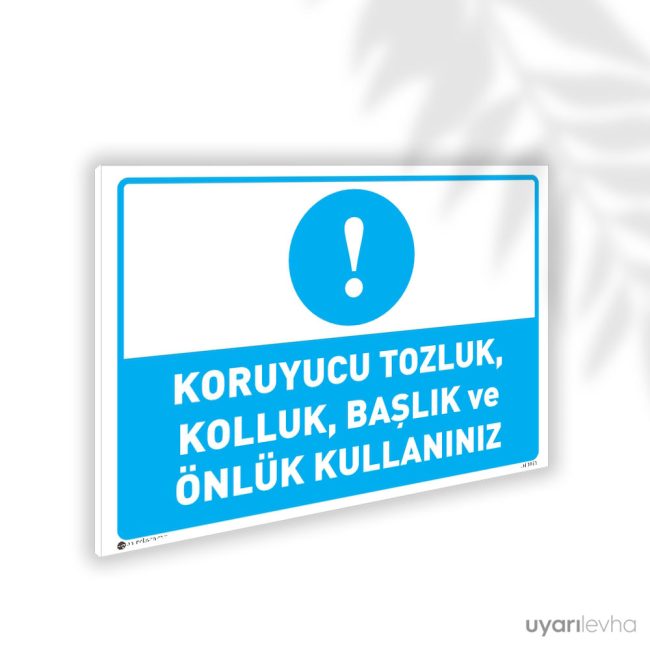 Koruyucu Tozluk Kolluk Başlık ve Önlük Kullanın