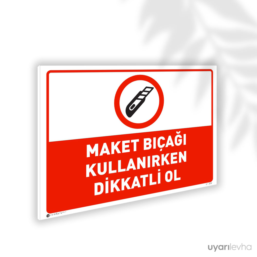 Maket Bıçağı Kullanırken Dikkatli Ol Maket Bıçağı Kullanırken Dikkatli Ol