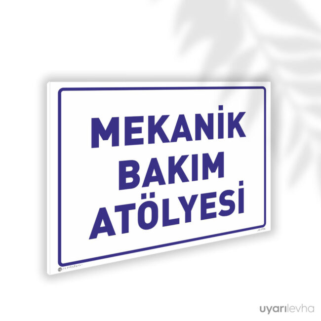 Mekanik Bakım Atölyesi