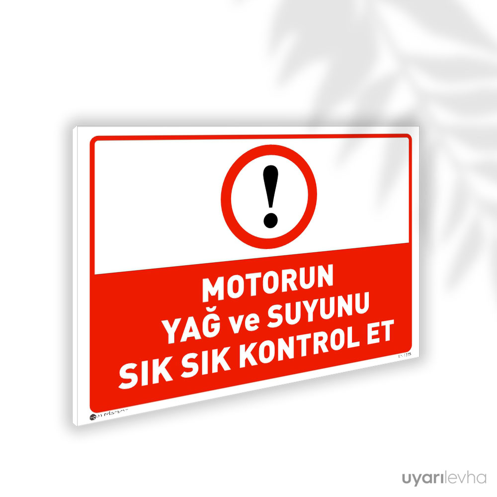 Motorun Yağ ve Suyunu Sık Sık Kontrol Et Motorun Yağ ve Suyunu Sık Sık Kontrol Et