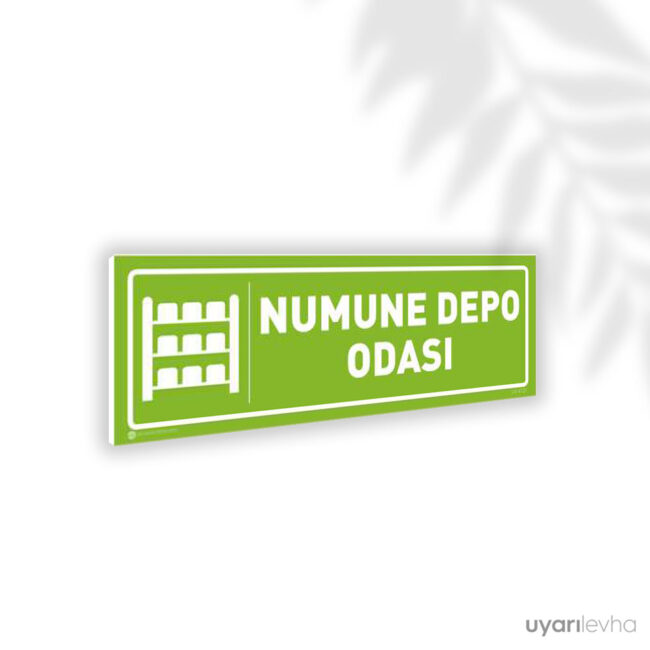 Numune Depo Odası Numune Depo Odası