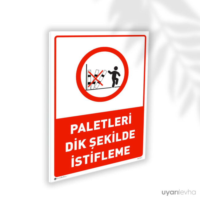 Paletleri Dik Şekilde İstifleme