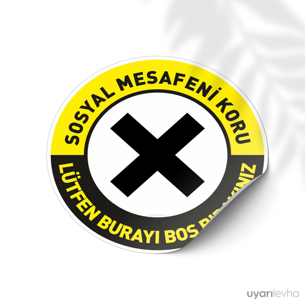 Sosyal Mesafe Boş Sıra Koltuk Etiketi Sosyal Mesafe Boş Sıra Koltuk Etiketi