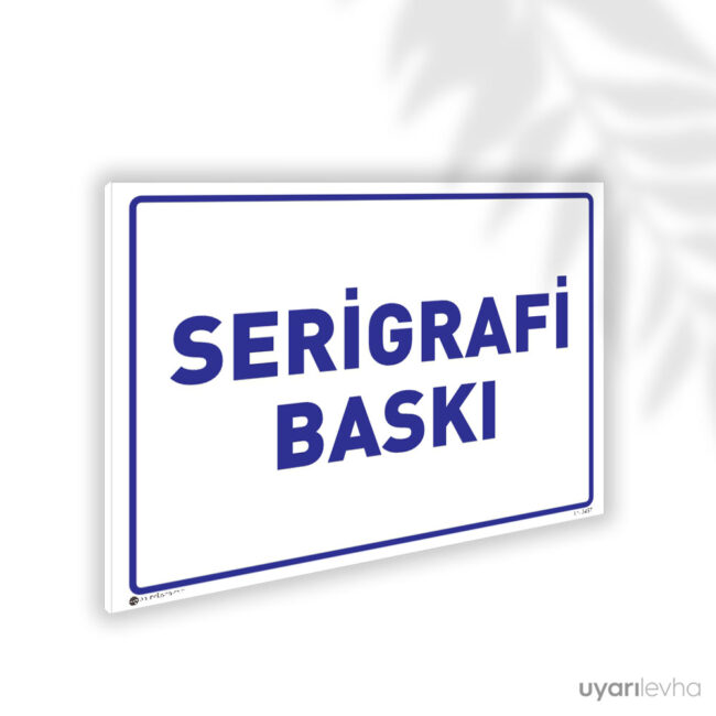 Serigrafi Baskı