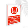 Sosyal Mesafeyi Koruyalım TR/EN