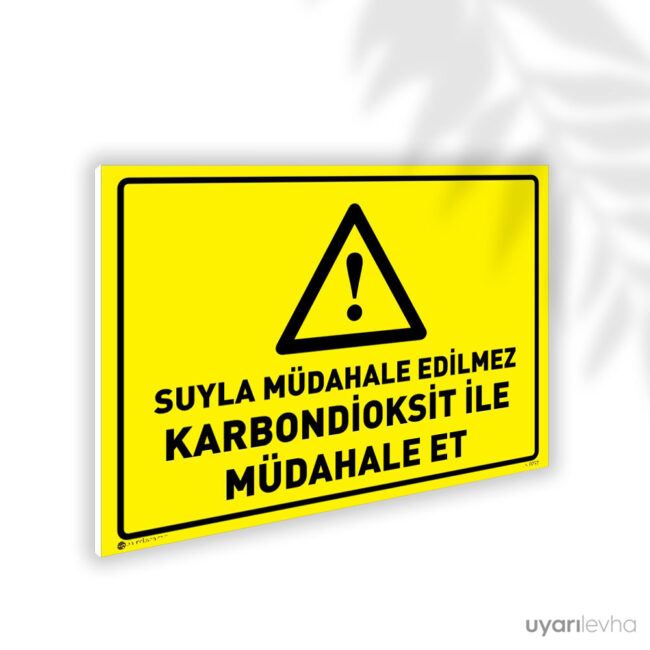 Su İle Müdahale Edilmez Karbondioksit İle Müdahale Et
