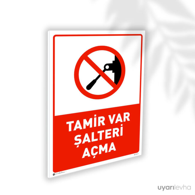 Tamir Var Şalteri Açma