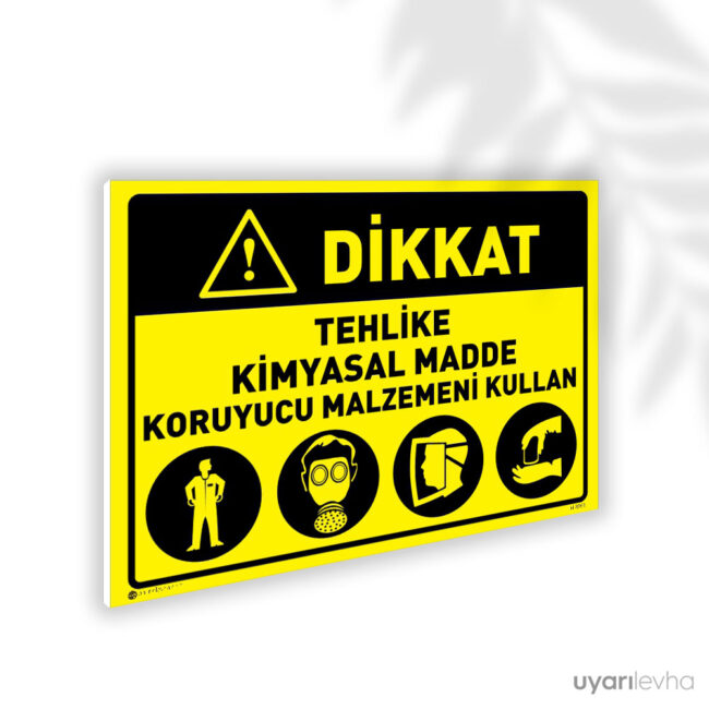 Tehlike Kimyasal Madde Koruyucu Malzemeni Kullan