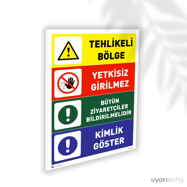Tehlikeli Bölge Ziyaretçi Giriş Talimatı