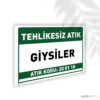 Tehlikeli Giysi Atıkları - 20 01 10