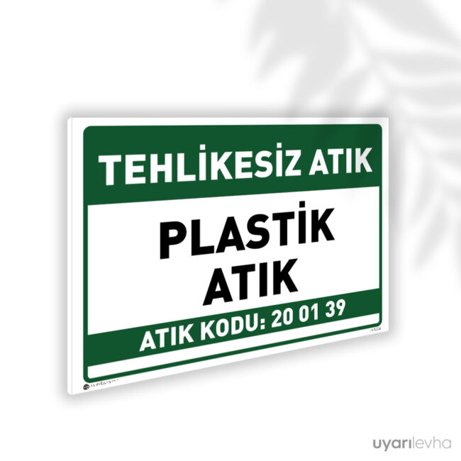 Plastik Atık - 20 01 39