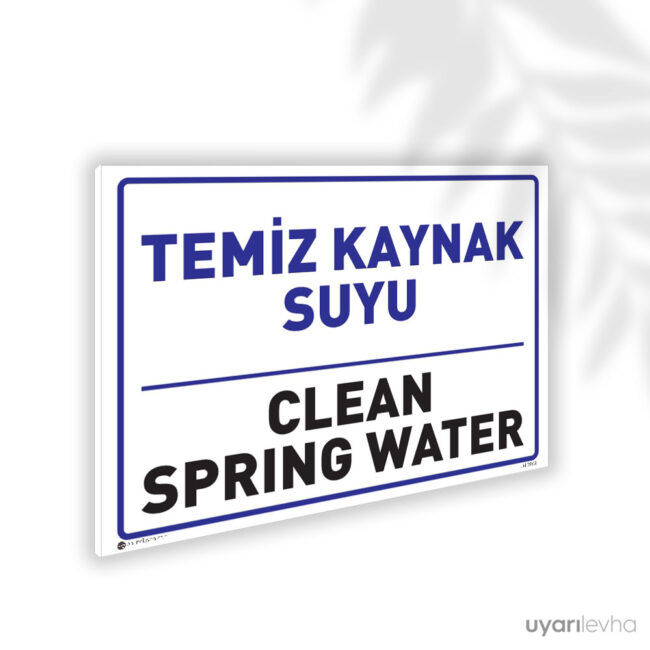 Temiz Kaynak Suyu TR/EN
