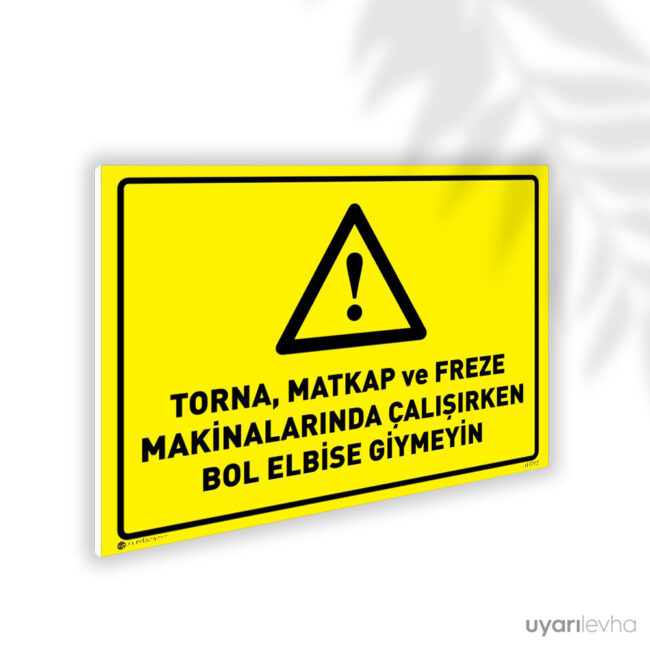 Torna Matkap ve Freze Kullanırken Bol Elbise Giymeyin