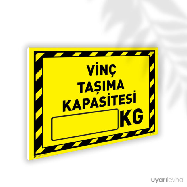 Vinç Taşıma Kapasitesi KG