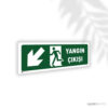 Yangın Çıkışı Sol Aşağı