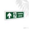 Yangın Çıkışı Sol Yukarı