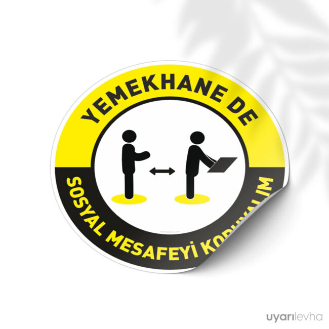 Yemekhane de Sosyal Mesafeyi Koru