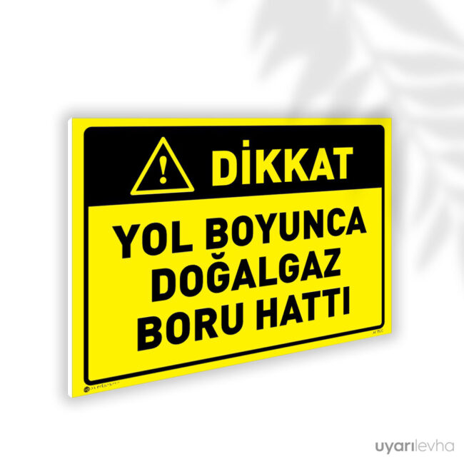 Yol Boyunca Doğalgaz Boru Hattı