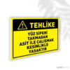 Yüz Siperi Takmadan Asit İle Çalışmak Kesinlikle Yasaktır