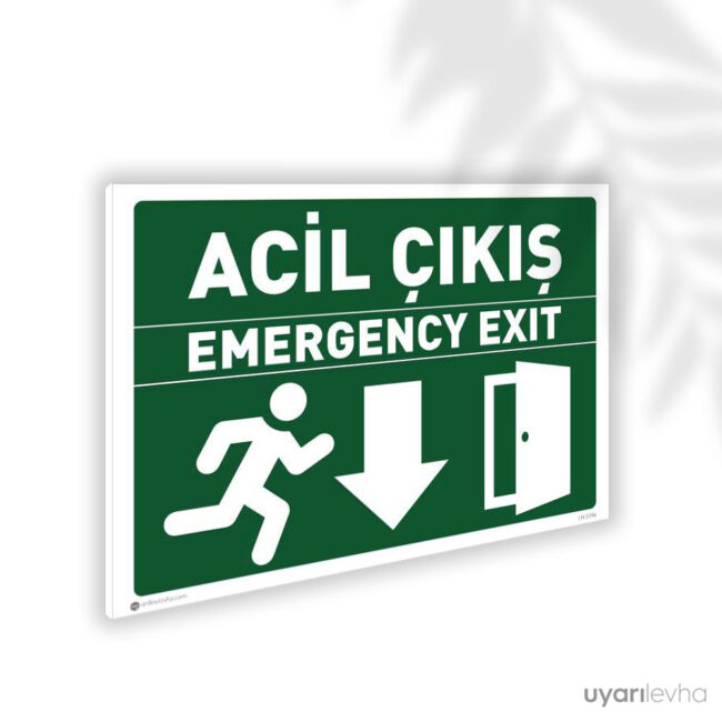 Acil Çıkış Sağ Alt TR/EN