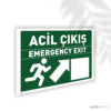 Acil Çıkış Sağ Yukarı TR/EN